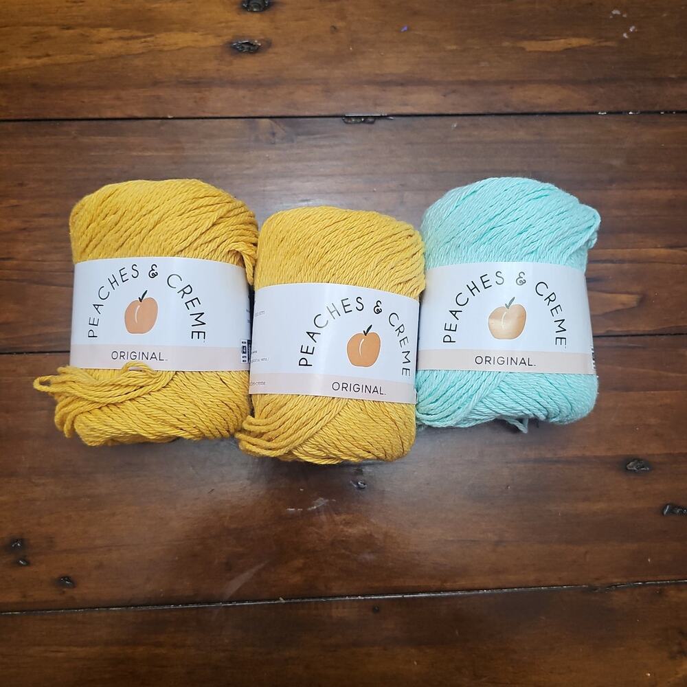 Peaches & Creme Yarn Lot of 3